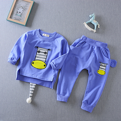男童装宝宝婴幼儿套装1-3周岁纯棉春季小孩衣服时尚运动两件套潮