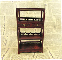 包邮红木雕酸枝木仿古微型小家具模型书架书柜拍照背景中式小摆件