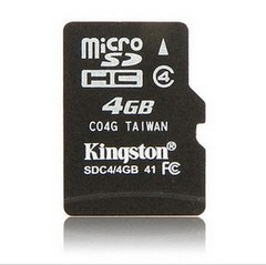 金士顿内存卡4G手机内存卡4GTF 卡 Micro SD储存卡 闪存卡批发