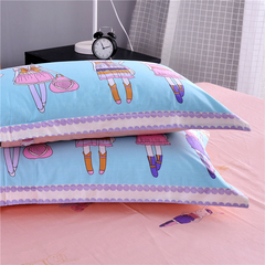 韩式清新纯棉枕套一对全棉学生宿舍单双人48x74枕套一对特价包邮