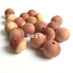 香雪松纯天然香木球衣橱地板防虫防蛀除臭清新空气DIY木球3.5cm