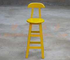 黄色高脚凳高脚椅实木吧椅吧凳酒吧桌椅酒吧凳吧台凳吧台椅时尚