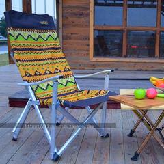 A新品高品质户外钓鱼椅可折叠便携式铝合金沙滩靠背野营巨川椅