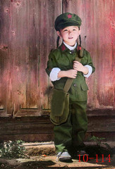 儿童装扮小雷峰服装 少儿扮演小八路表演服儿童红军红卫兵演出服