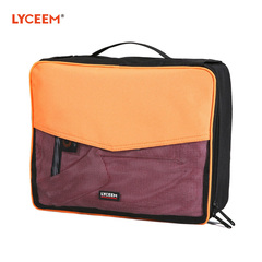 蓝橙旅行衣物收纳包牛津布打理袋 折叠便携旅游行李箱分装整理袋