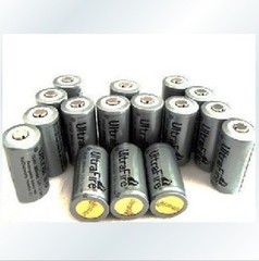 UltrafireCR123A充电电池16340加板锂电池3.6V800mAh电池单个价格