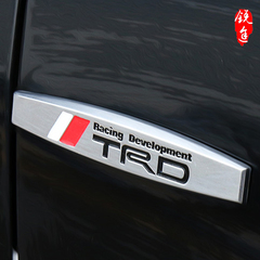 丰田车系TRD叶子板边贴 翼子板侧边贴标TRD金属改装车标锐志