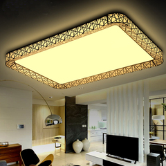 LED吸顶灯长方形客厅灯具大气创意现代简约无极调光鸟巢主卧室灯