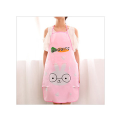 韩版卡通可爱时尚围裙防水防油防污耐脏无袖厨房清洁简约围裙罩衣