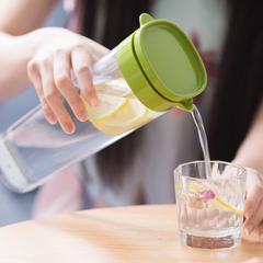 日本ASVEL冷水壶 家用耐高温塑料凉开水壶 夏季密封泡茶壶果汁杯
