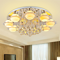 简约现代客厅大气吸顶灯创意卧室房间水晶灯时尚餐厅灯具遥控灯