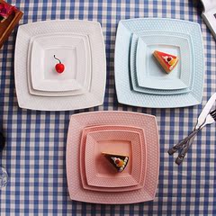包邮创意骨瓷陶瓷圆盘子欧式酒店西餐牛排盘家用水果点心菜盘