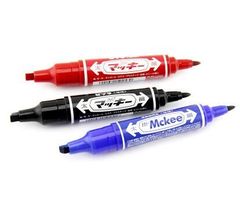 包邮油性记号笔批发超耐写油性笔记号双头笔黑红蓝色快递大头笔