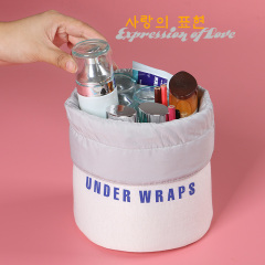 韩版圆筒式大容量旅行化妆收纳包旅游女士洗漱包折叠便携化妆包