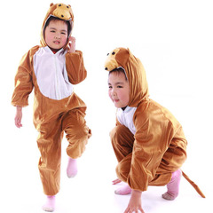 爱新奇 六一儿童节表演服装 演出服装 套装 动物衣服 小猴子服装