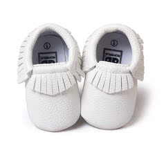 外贸白色婴儿鞋小七宝宝鞋 欧美学步鞋软底鞋不掉鞋5447