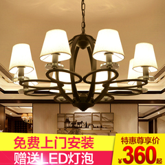 新中式吊灯大气创意中式吊灯复古美式别墅工程客厅餐厅书房卧室灯