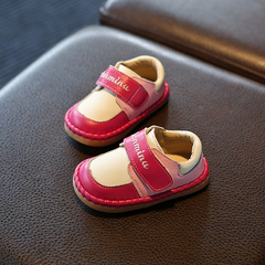 秋季新款真皮学步鞋宝宝鞋婴儿鞋男童女童鞋防滑0-1岁2岁软底鞋潮