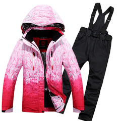 滑雪服女套装2016韩国滑雪衣裤套装单双板加厚防风防水保暖滑雪服
