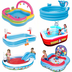 Bestway家庭儿童充气游泳池宝宝戏水娱乐水池加厚婴幼儿球池沙池