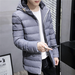 新款冬季男士棉衣韩版修身棉服学生青年棉袄连帽短款加厚潮男外套