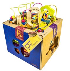 美国直邮代购B.Toys Zany绕珠串珠多功能百宝箱儿童早教木质玩具