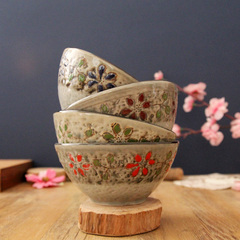 和之家日式陶瓷碗 单碗复古创意家用饭碗瓷碗 米饭碗 小汤碗5英寸