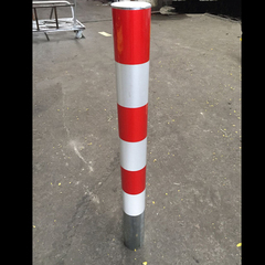 路障柱反光柱警示柱防撞柱隔离桩 铁路桩 道路隔离桩杆80cm预埋款