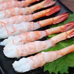 北极甜虾刺身北极虾即食寿司虾日本料理食材去头野生北极虾30个装