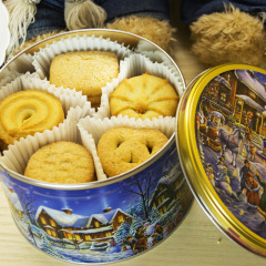 丹麦原装进口食品 冬日村庄 曲奇饼干 零食小吃340g 女友礼物礼品