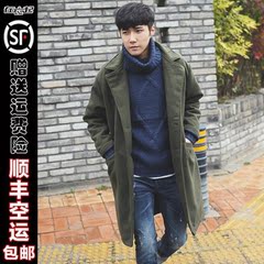 2016冬季新款韩版中长款宽松毛呢大衣男装加厚呢子外套男士933