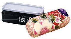 日本制HAKOYA樱花长便当盒 便携餐盒 可微波炉饭盒和风正品代购