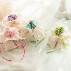 新款 创意喜糖盒 结婚婚礼糖盒 布袋 欧式喜糖袋 创意结婚用品