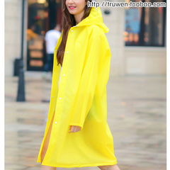 新款 正品成人中长款步行雨衣男女半透明旅游户外大透明帽檐雨衣