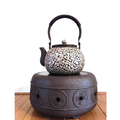 仿古手工铜壶外鎏银紫铜茶壶加厚侧煮茶泡茶铜茶壶电陶炉专用铜壶