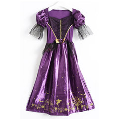 永丽童装 紫色蝙蝠圣诞节女童公主裙儿童演出服 化妆舞会表演服饰