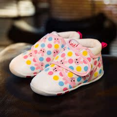 2017春季新款婴儿鞋子0-1-2-3岁男女学步鞋软底宝宝鞋儿童机能鞋