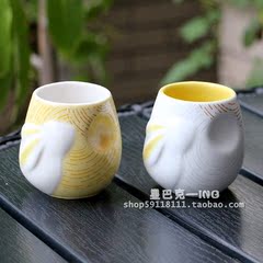 星巴克正品限量代购中秋节黄色萌兔兔子传说马克杯陶瓷杯喝水杯子