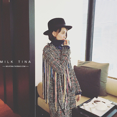 milktina2016秋冬新款女装韩版修身羊毛呢子大衣韩国毛呢外套MQ11