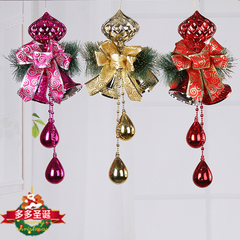 圣诞节日装饰铃铛挂件橱窗装饰铃铛场景吊饰圣诞树挂件创意用品