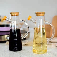 创意工场 高硼硅耐腐蚀玻璃油壶 防漏油壶 厨房用品酱油瓶麻油瓶