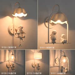 LED壁灯创意法式装饰灯具现代简约美式客厅卧室灯饰时尚欧式过道