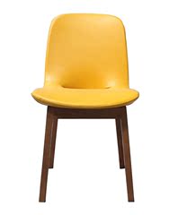 北欧宜家定型棉餐椅 设计师餐椅 布垫皮垫餐椅