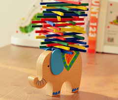 外贸出口原单正品亲子平衡积木玩具益智积木玩具 3-6周岁木制乐