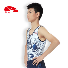【专业定制】2015 VCIA 男子体操运动背心 体操服 蹦床服