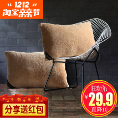 【天天特价】韩式羊羔绒枕头枕芯毛绒抱枕沙发靠垫创意家居