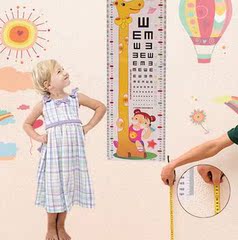儿童身高贴 宝宝量身高 墙纸贴 身高尺 幼儿量身高