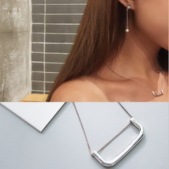 日韩设计师原创款S925纯银简约手工风格CHIC个性甜美项链项饰
