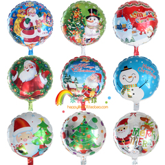 新款18寸圣诞节铝膜气球 雪人圣诞树圣诞老人 Christmas活动装饰
