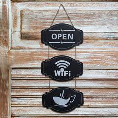创意木质双面挂牌小黑板 餐厅咖啡店铺大号木质牌提示牌门牌